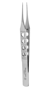 Fixation Forceps, Toothed Forceps with Straight, 5mm Tying Platforms shaft and a Flat Handle